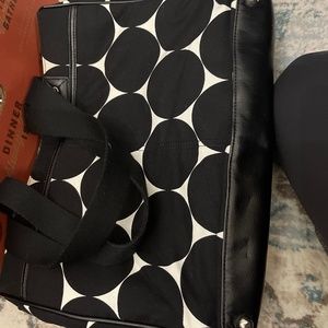 Thirty one black dot tote